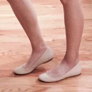 J. Crew Italian-Made Leather Cece Ballet Flats